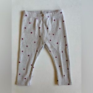 ZARA BABY apple print bottoms, 12-18 months
